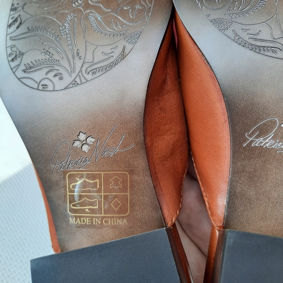 Patricia Nash Tilly Loafers Slip On Chunky Mules Rope Bridle Gift 6 Brown NEW - Picture 12 of 13